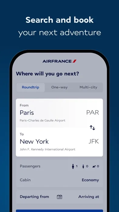 Air France - Reservar un vuelo screenshot 3