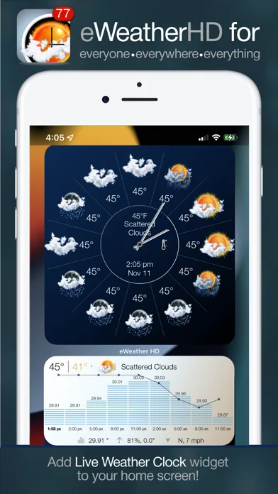 eWeather HD: красивая погода screenshot 1