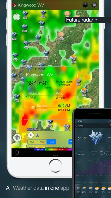 eWeather HD: красивая погода screenshot 2
