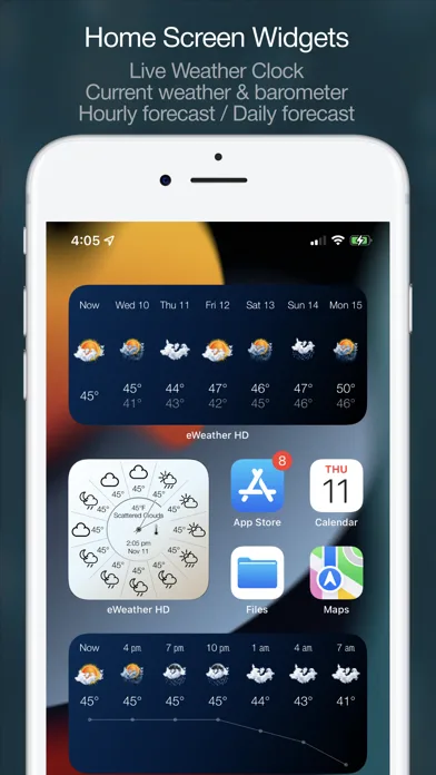 eWeather HD: красивая погода screenshot 3