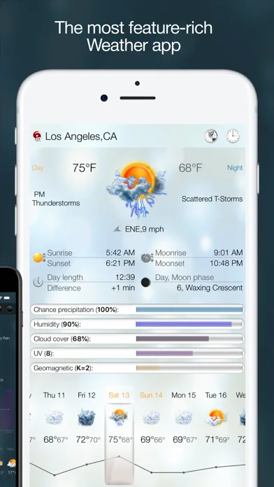 eWeather HD: красивая погода screenshot 4
