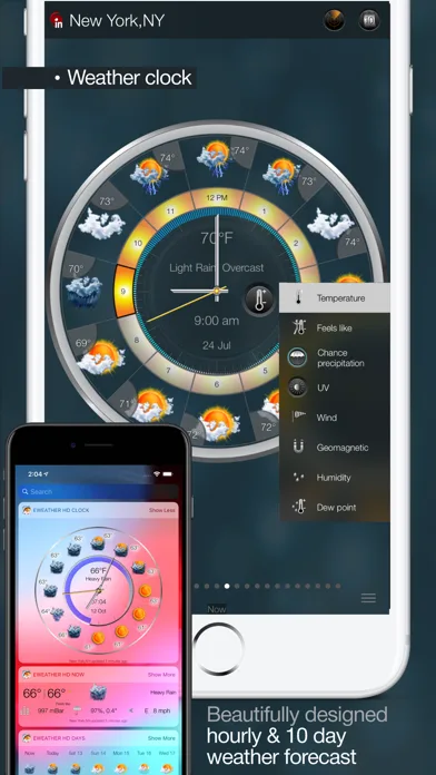 eWeather HD: красивая погода screenshot 5