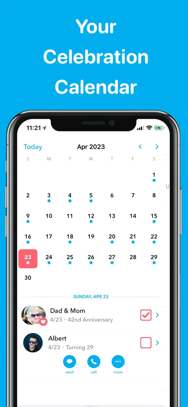 Hip: Birthday Calendar App screenshot 3