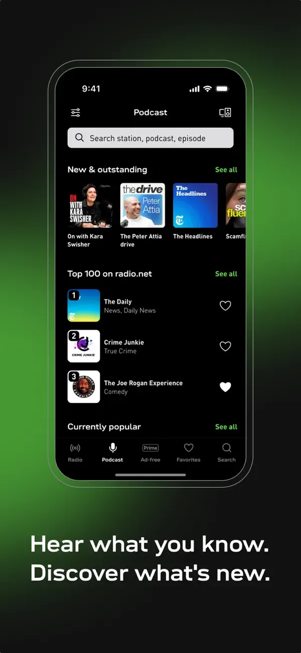 radio.net - radio and podcast screenshot 2