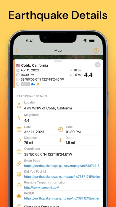 Earthquake Alerts by QuakeFeed screenshot 5