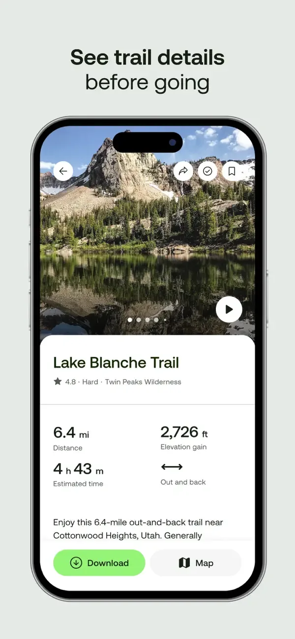 AllTrails: trekking y ciclismo screenshot 3