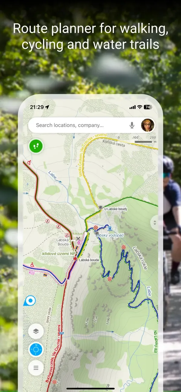 Mapy.com: Mapas y Tracker GPS screenshot 1