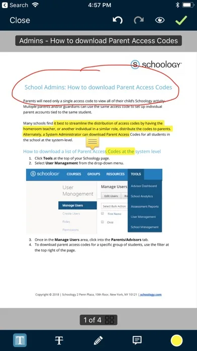 Schoology screenshot 5