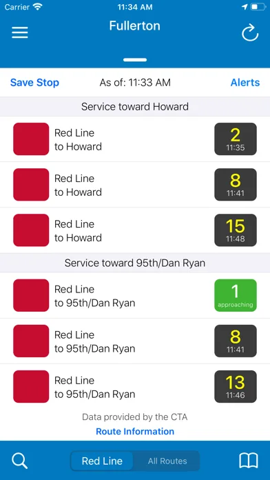 Transit Stop: CTA Tracker. screenshot 4