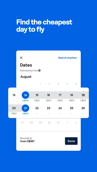 Skyscanner screenshot 2