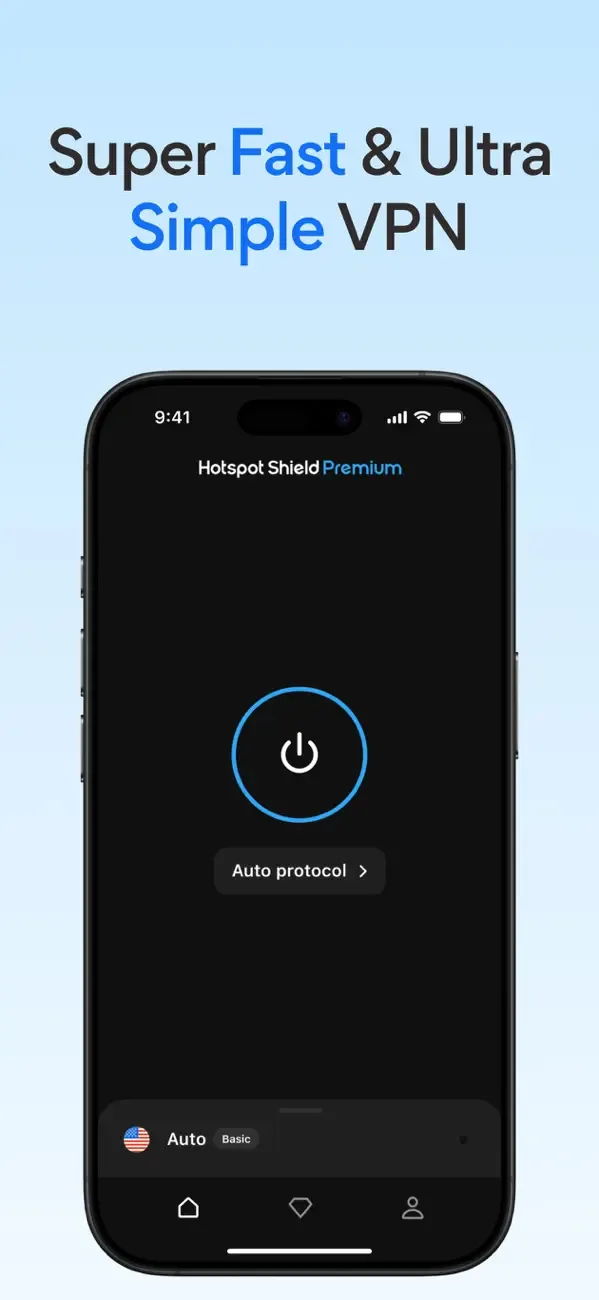VPN Hotspot Shield: Супер VPN screenshot 1