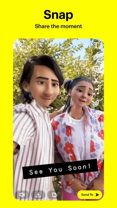 Snapchat: чат с друзьями screenshot 1