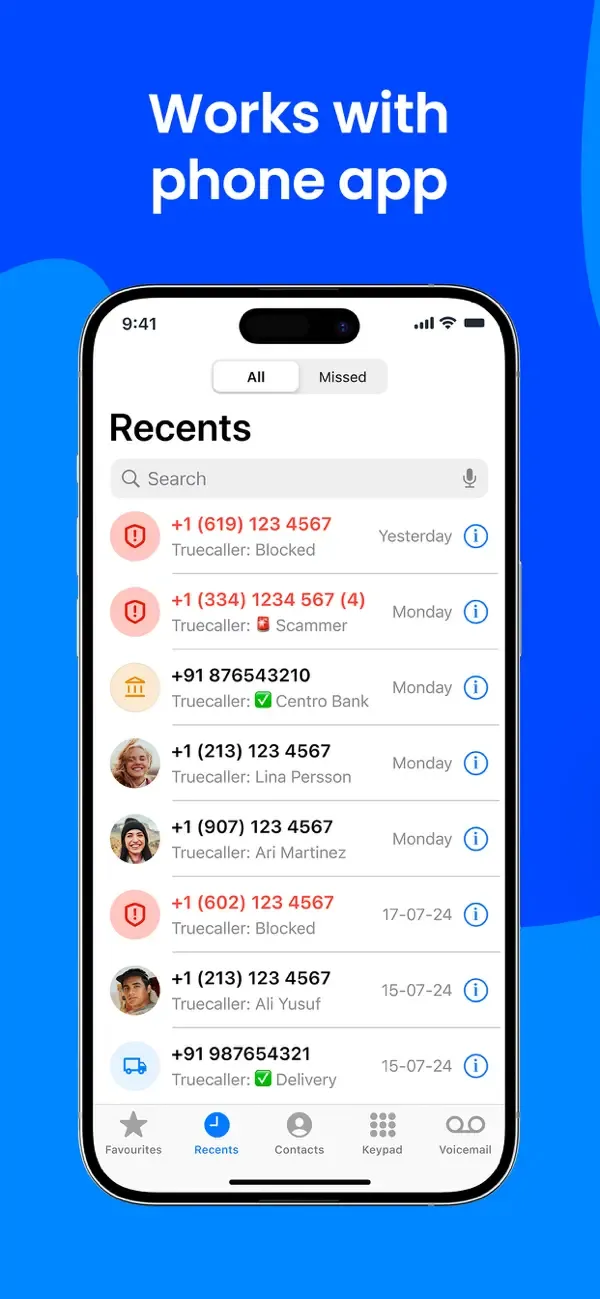 Truecaller: блокировка спама screenshot 2