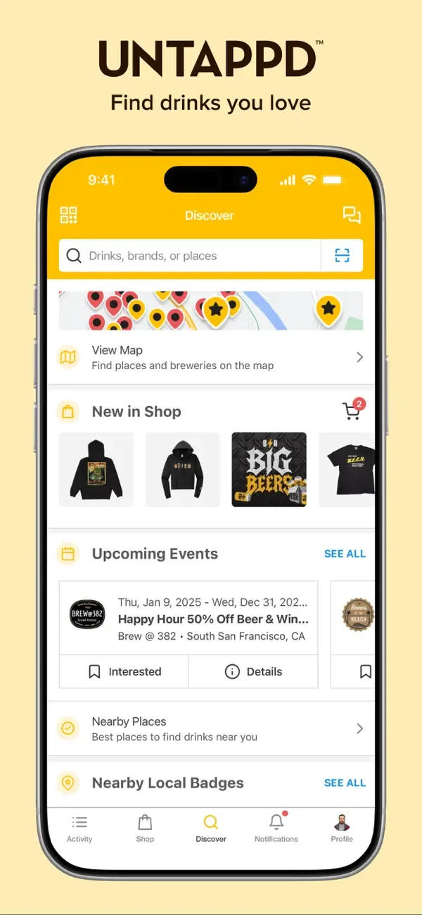 Untappd: Find Drinks You Love screenshot 1
