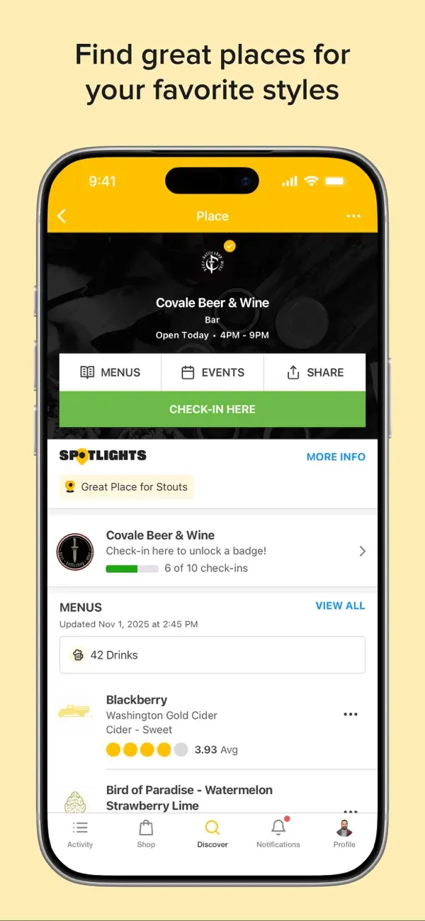 Untappd: Find Drinks You Love screenshot 4