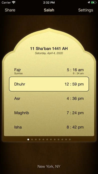 iSalam: أوقات الصلاة screenshot 1