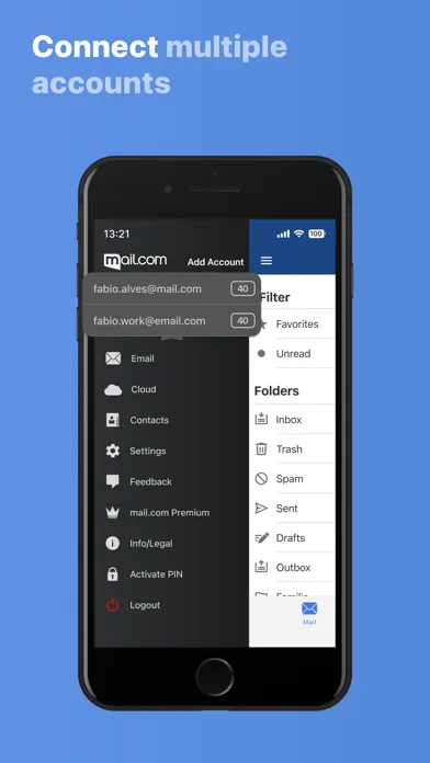 mail.com: Cloud App y Email screenshot 3