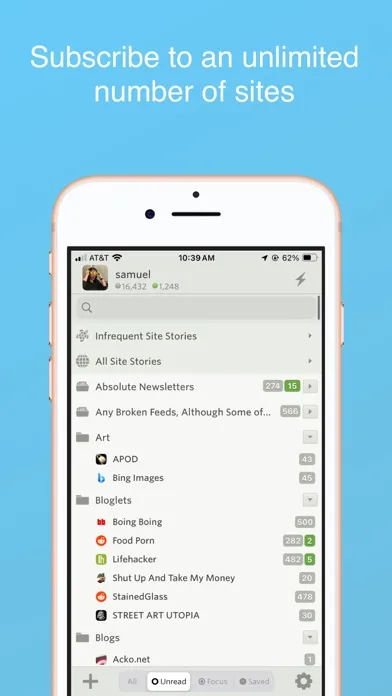 NewsBlur screenshot 1