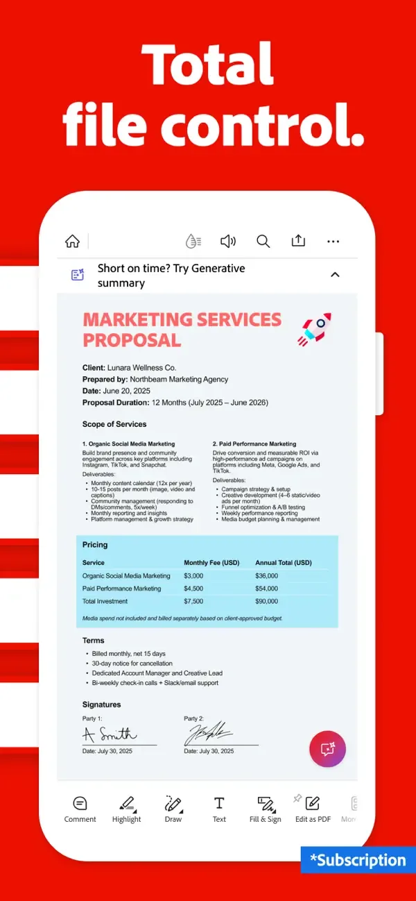Adobe Acrobat Reader: Edit PDF screenshot 2