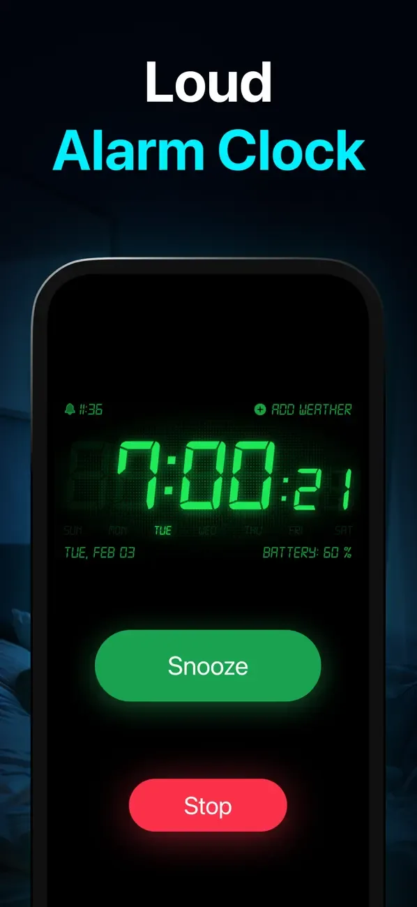 Будильник: часы screenshot 1