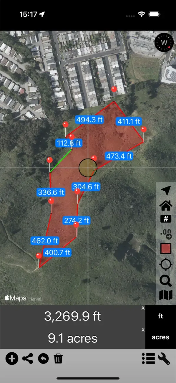 Площадь и Дистанция screenshot 2