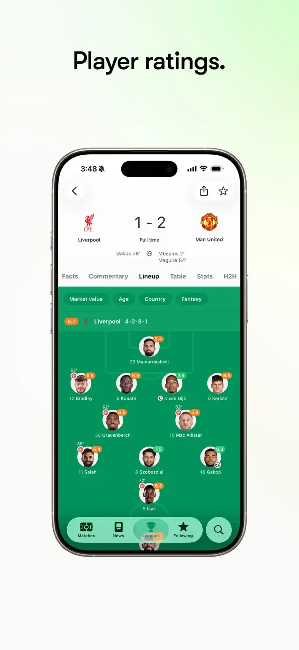 FotMob - Футбольные результаты screenshot 2