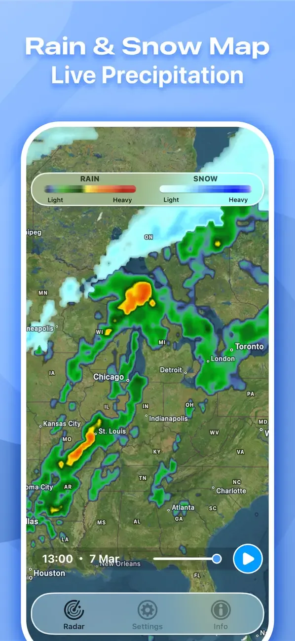 Погода и прогноз: Радар Онлайн screenshot 3