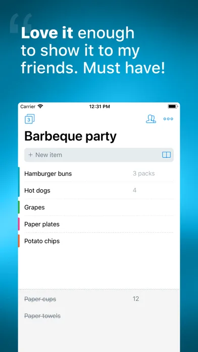 Купи батон! - Список покупок screenshot 1