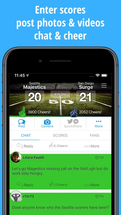 ScoreStream спорт результатів screenshot 3