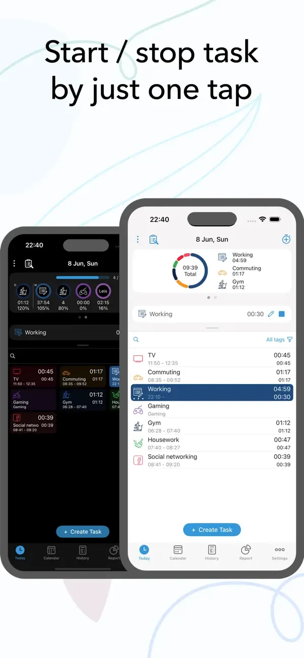 ATRacker – учет времени screenshot 1