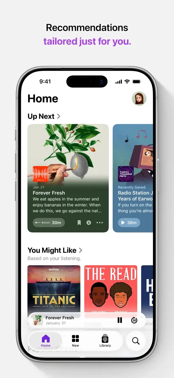 Apple Podcasts screenshot 1