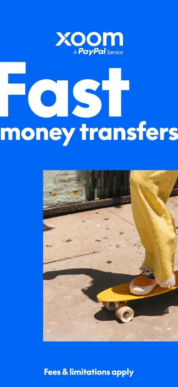 Xoom Money Transfer screenshot 1