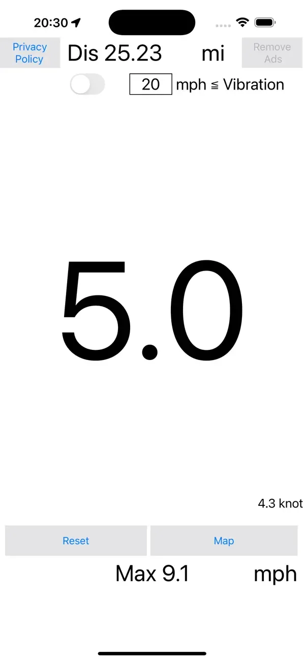 Velocímetro (mph) screenshot 1