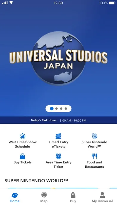 ユニバーサル・スタジオ・ジャパン 公式アプリ screenshot 1