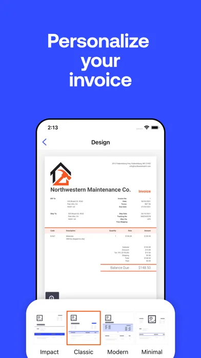 Invoice2go Factura de Negocios screenshot 5