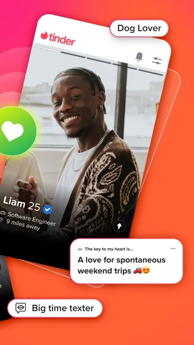 Tinder: citas, chat y amigos screenshot 3
