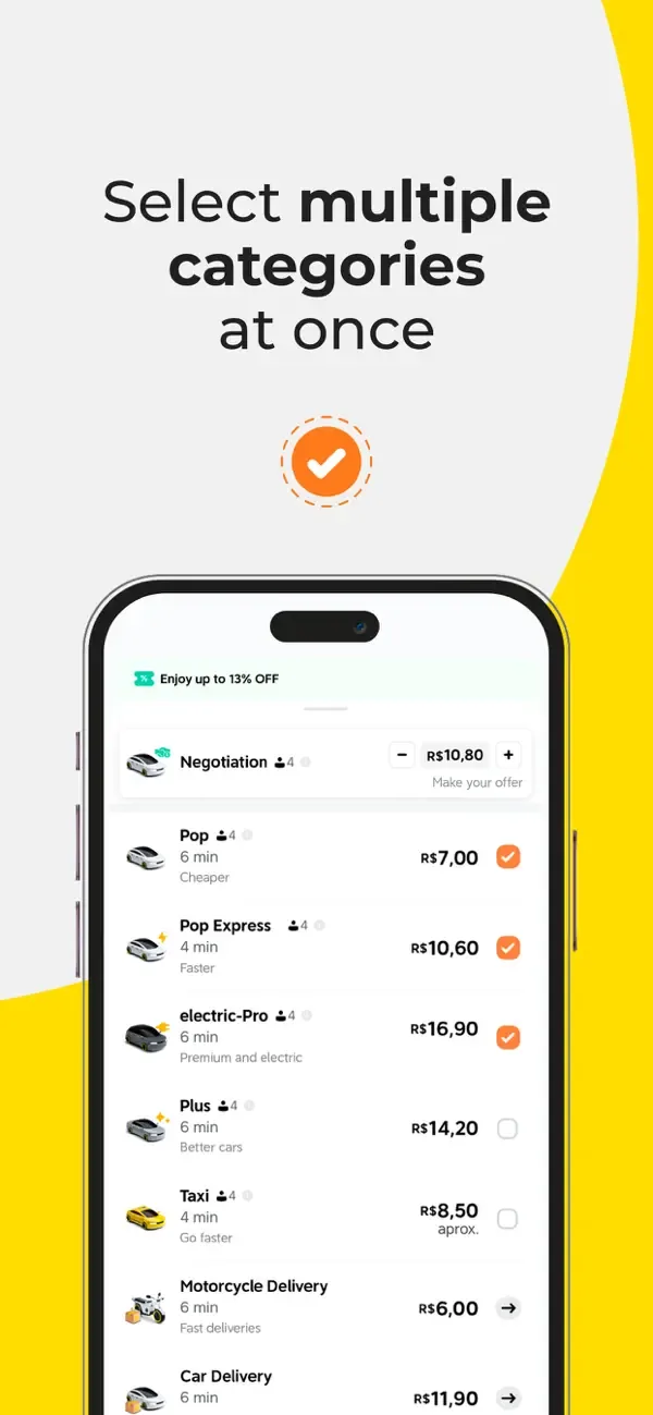 99: Corridas, Food, Pay screenshot 3