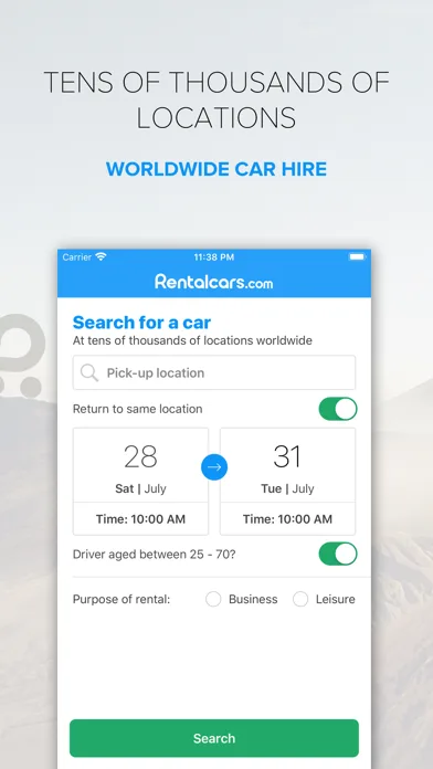 Rentalcars.com screenshot 1