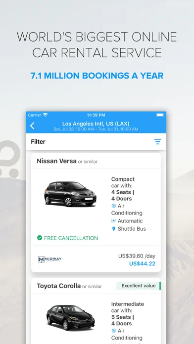 Rentalcars.com screenshot 4
