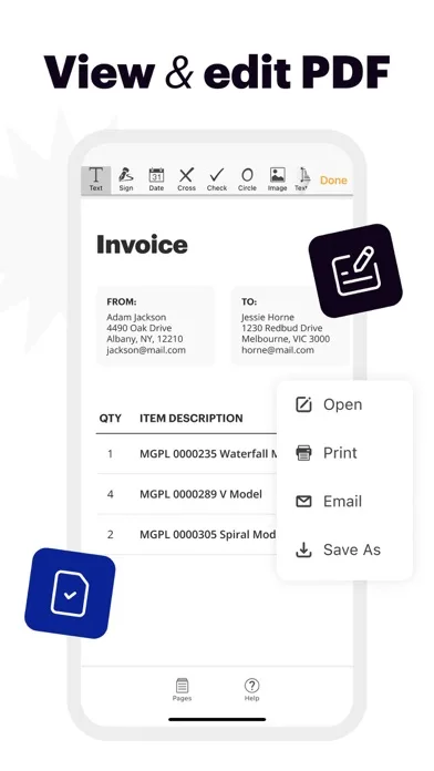 pdfFiller: editor de PDF y doc screenshot 1