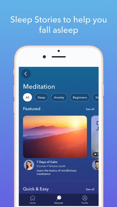 Calm: Meditación y Sueño screenshot 4