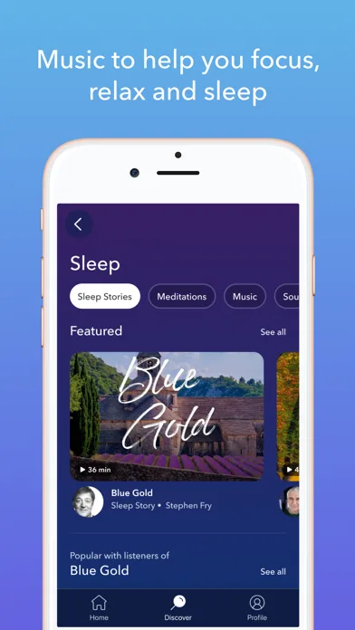 Calm: Meditación y Sueño screenshot 5
