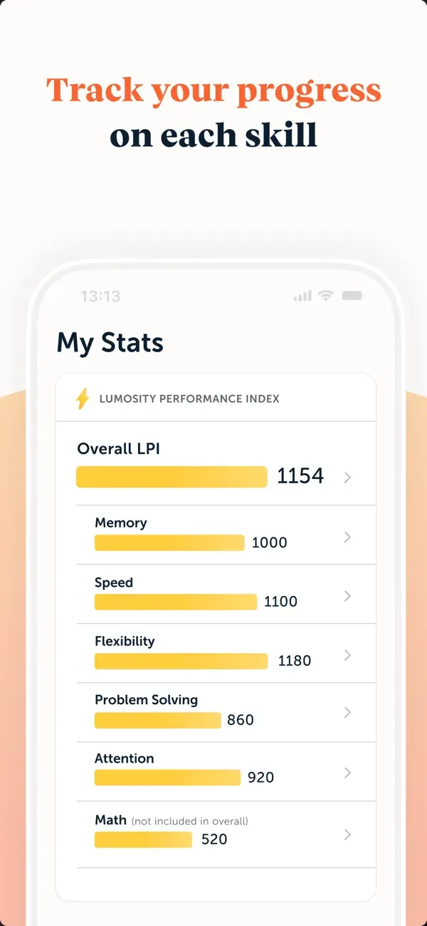 Lumosity - Entrenador Cerebral screenshot 4