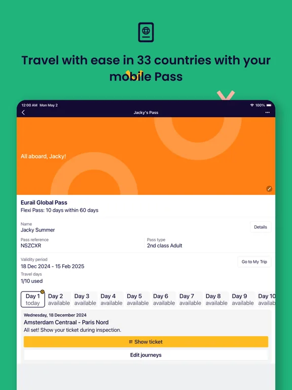 Eurail/Interrail Rail Planner screenshot 3