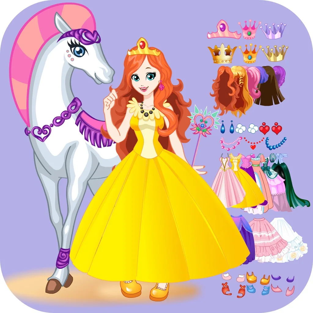 La princesa en caballo blanco