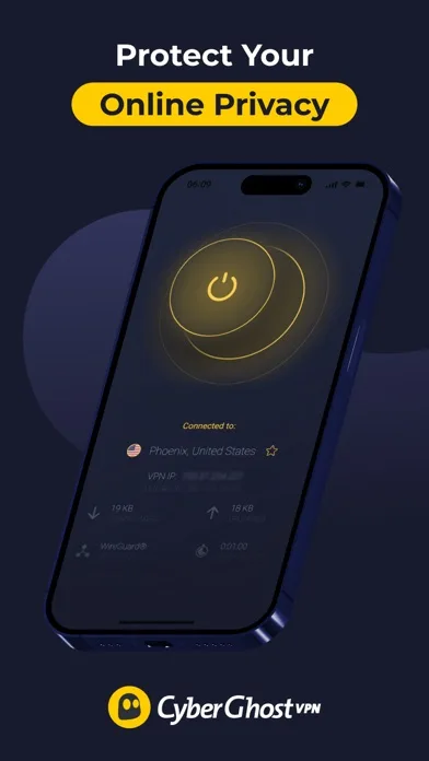 CyberGhost быстрый ВПН прокси screenshot 1