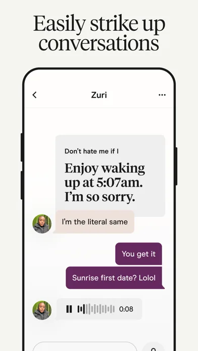 Hinge | App de citas y chat screenshot 5