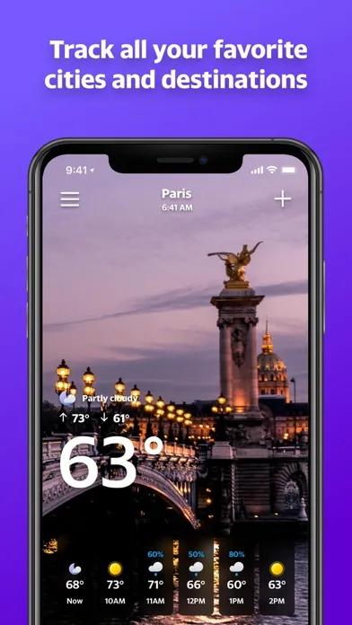 Yahoo Погода screenshot 4