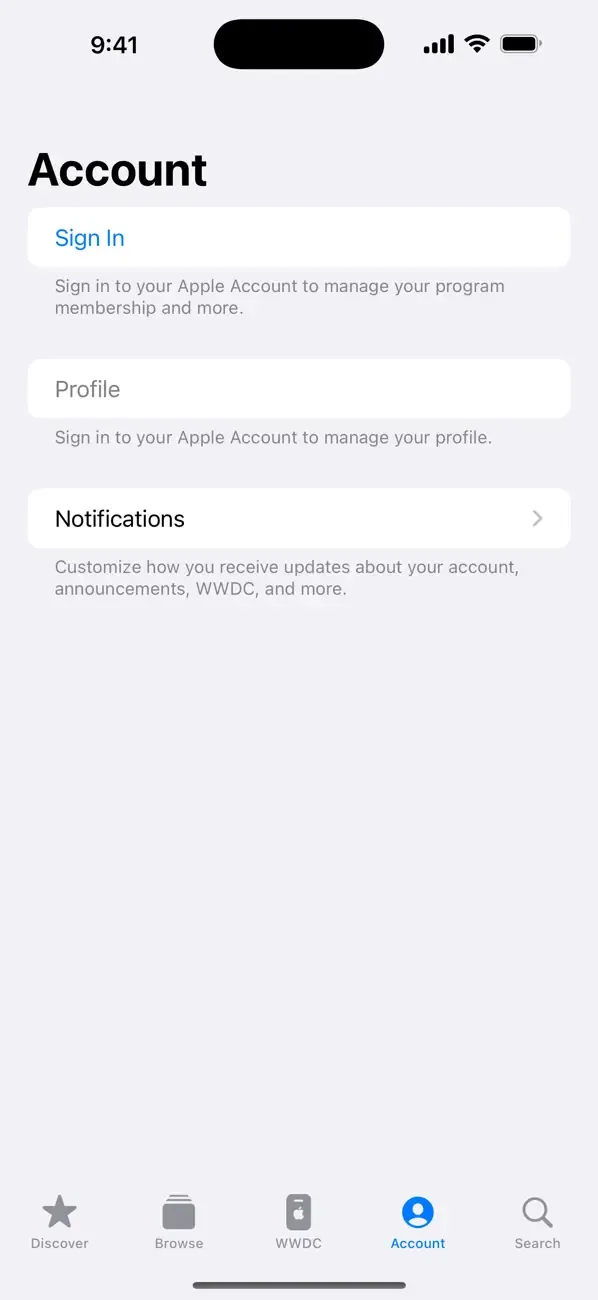 Apple Developer screenshot 5