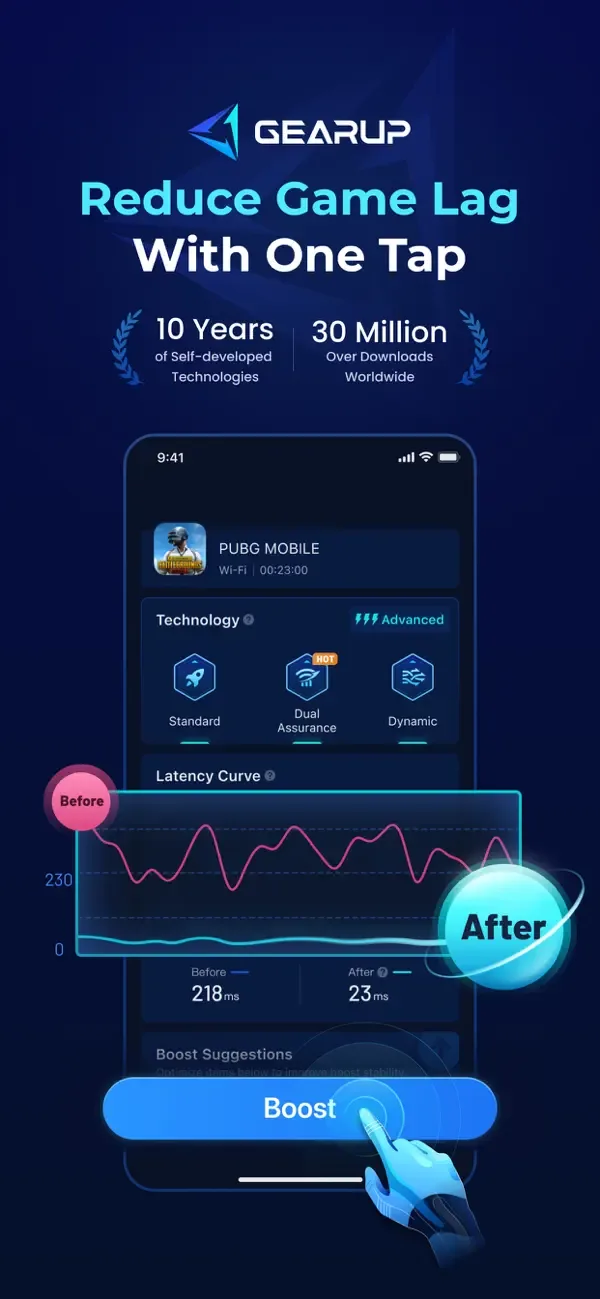 GearUP: Уменьшить лаг screenshot 1